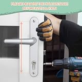 Bwintech UPVC Aluminium Door Handle Set 92mm 210mm 243mm Plate 8x8mm Spindle view 5
