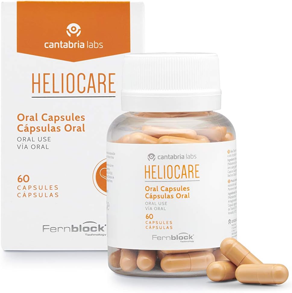 Heliocare Oral Capsules (60 Capsules) Sun Protection Supplements, Black/White, 60 count (Pack of 1) - Image 4