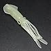 Delight eShop Lot Glow Luminous Soft Hoochie Squid Octopus Skirts Fishing Lure Baits 4.3 inch (10 pcs)