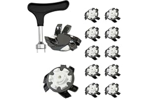 Golf Shoe Spikes - 12 Pieces Anti Slip Golf Shoe Spikes Golf Cleat | Spikes for Golf Shoes | Convenient Quick Twist Golf Spik