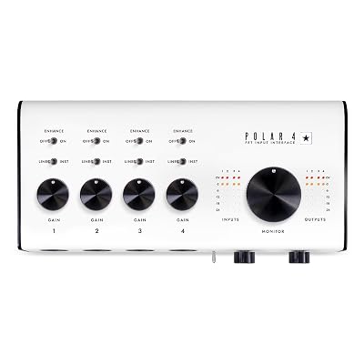 Blackstar Polar 4 - 4-channel 4-in/8-out USB-C Guitar Audio Interface w/ 4 Microphone Preamps and 2 Headphone Outputs