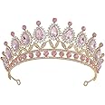 Kamirola Tiaras Princess Crown for Women and Girls Crystal Headbands for Bridal, Princess for Wedding and Party(TR21)