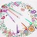 Reaeon 120 Coloring Gel Pen Set Including 60 Colored Gel Pens & 60 Ink Refills Perfect for Adults Coloring Books, Artist, School, Office, Writing, Drawing