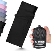 Frelaxy Ultralight Sleeping Bag Liner, Compact Travel Sheet, 3 Sizes | Lighter &amp; Compact, Comfy Breathable &amp; Cooling for Backpacking, Hotel, Camping, Hostels