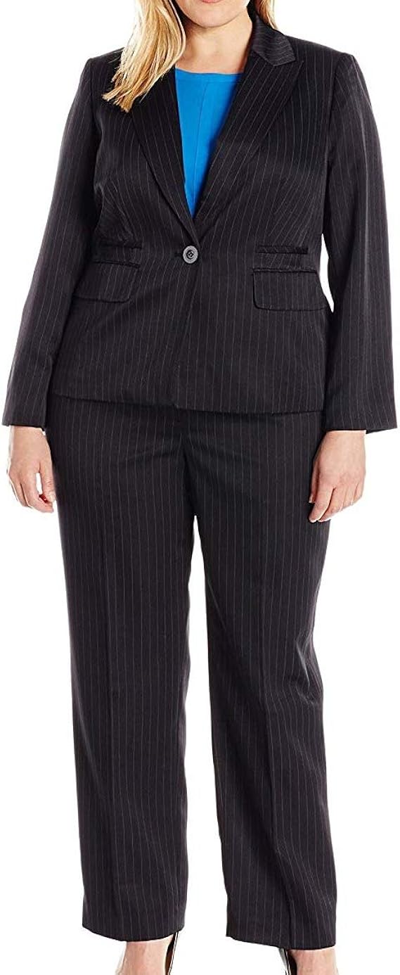 plus size striped suit