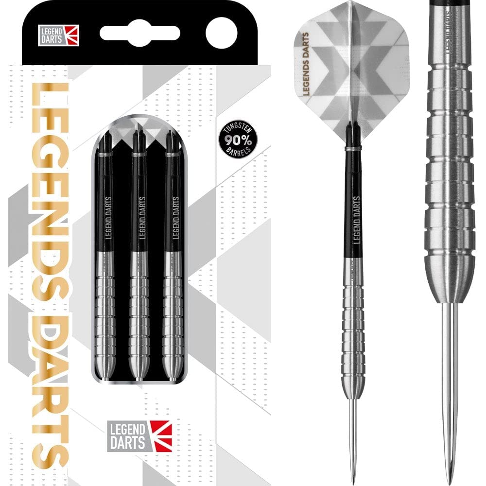 Legend Darts D2880 | Pro Series | Torpedo Premium 90% Tungsten Steel Tip Dart Set | 23g