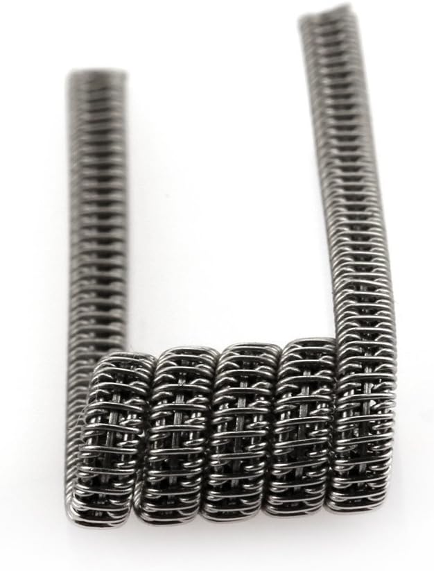 Dynas® Pre Made Premium Deluxe Coils Alien V2 Staggered Stapled, Spaced Clapton Tsuka (Staple Staggered Fused Clapton 0.30Ω)