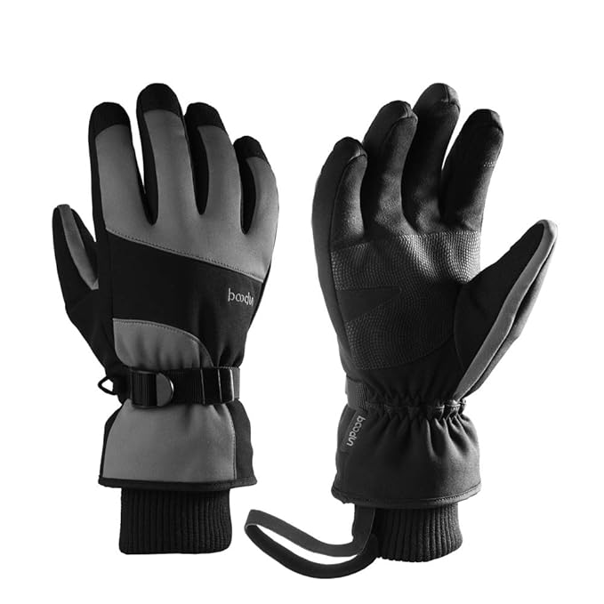 TIABO Fahrradhandschuhe Winter Handschuhe Skihandschuhe laufhandschuhe Männer Frauen Touchscreen Warm und Winddicht Wasserdic
