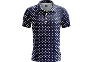 Greater Half - Men's Sex Ed Polo Golf Shirt, UPF 45+ Sun Protective, 4-Way Stretch, Stay-Right Collar, Superior Breathability