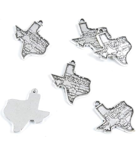 Sterling Silver North Carolina State Charm - .925 Silver NC Charm With Split Ring