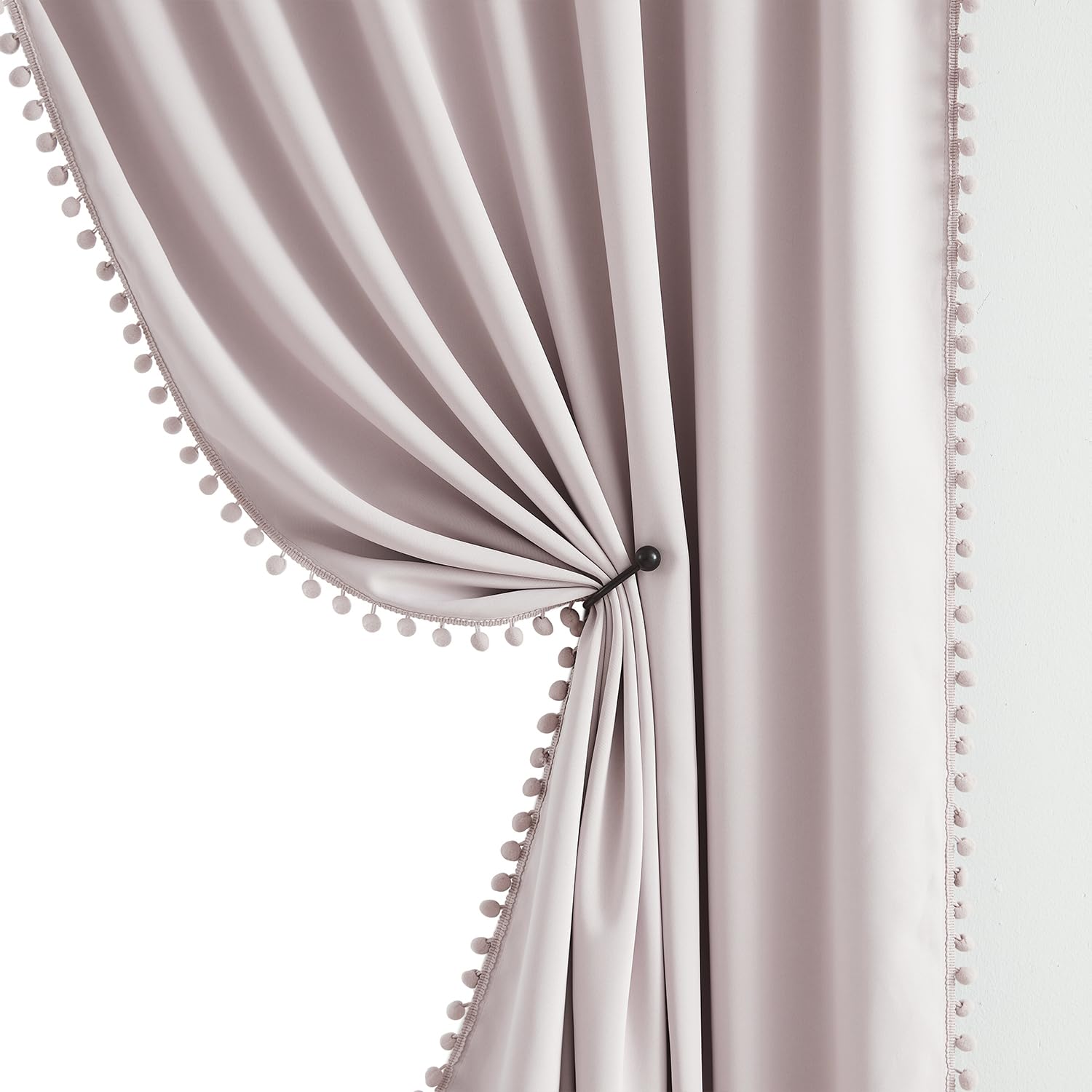 Photo 1 of Blackout Window Curtains for Bedroom Pink Girls Room Curtains 54" Length Thermal Insulated Curtain Panels 52" W x 54" L 2 pcs Rod Pocket