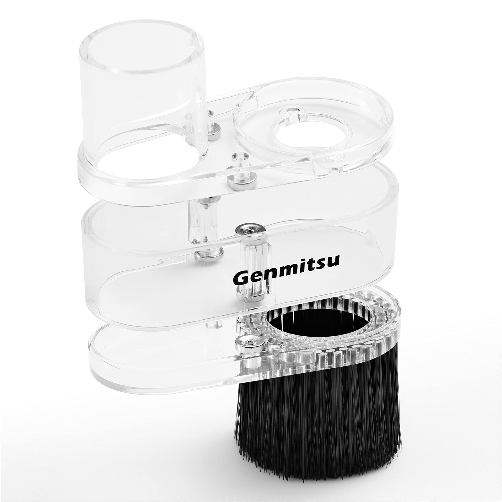 Genmitsu CNC Dust Shoe ABS Cover Cleaner for 3018 Series CNC Router/CNC Machines with a 42mm Diameter Motor, Hose Adapter Outer Diameter 38mm (1.5″), Transparent