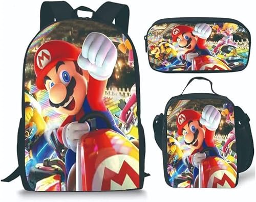 Marvel Spider-Man Backpack Kids 16" 5PC Water Bottle School Combo Set