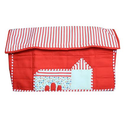 Kuber Industries Hut Design Sewing Machine Cover (Red) - KI3499