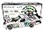 2X AUTOGRAPHED 2008 Dale Earnhardt Jr. & Darrell Waltrip #88 Mountain Dew Retro (Old School) Lionel 1/24 NASCAR Diecast Car with COA (1 of only 42,888 produced!)