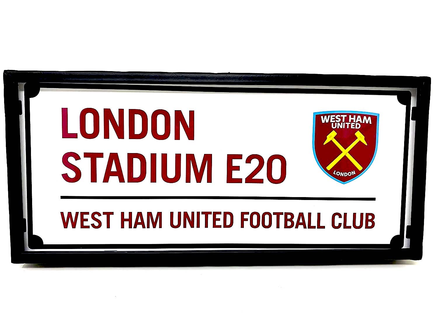 West Ham United Light Up Street Sign