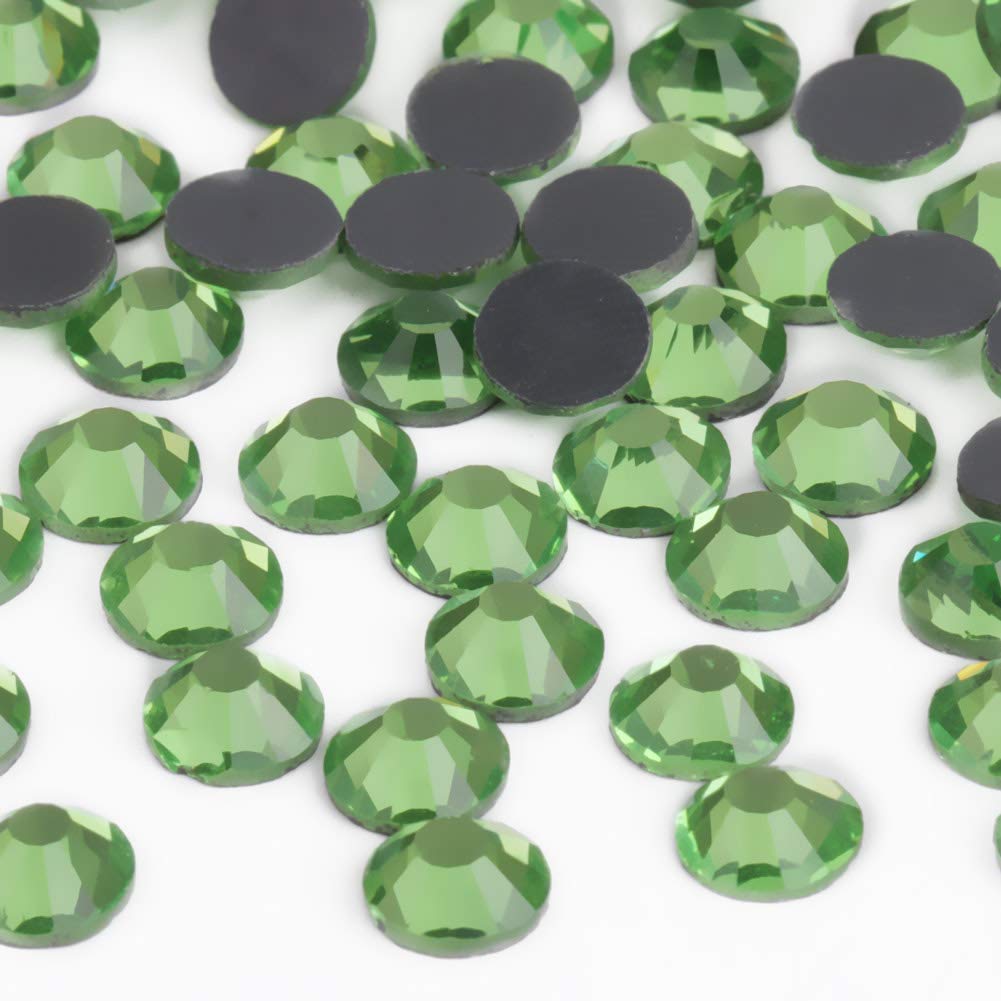 Crystal Hotfix Rhinestone,Machine Cut Stone 1440pcs/pkg (Light Green,SS20/5mm)