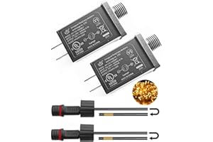 CARDCONVEX LED Transformer Replacement/Replacement Yard Inflatable Adapter/Christmas Holiday Lighting Decoration Adapter/IP44 Waterproof Low-Voltage Transformer/Class 2 Power Supply (12V 1A 12W)*2PS