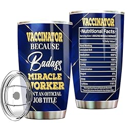 MONIZILUCKY Vaccinator Tumbler Stainless Steel 20oz