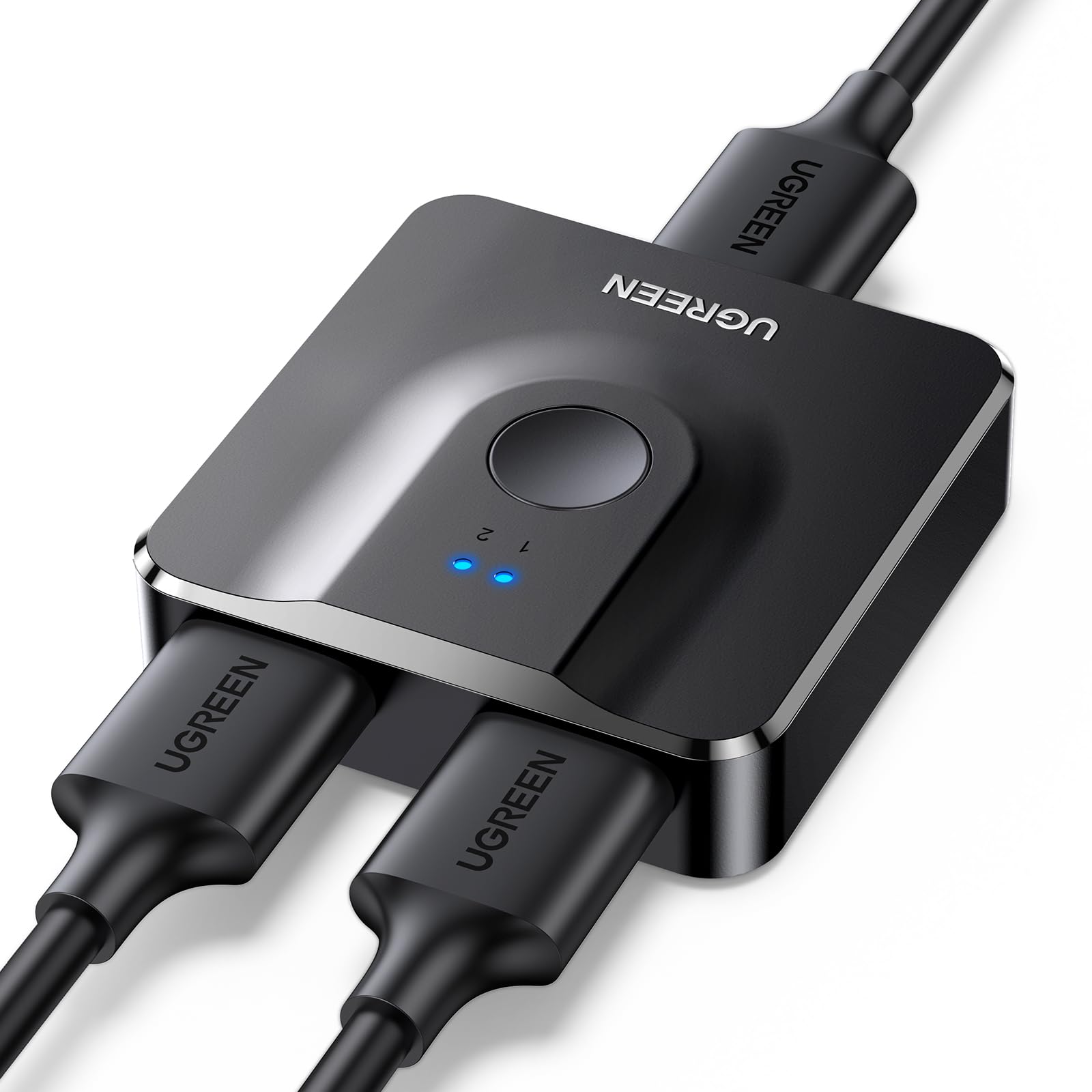 UGREEN HDMI 2.0 Switch 4K@60Hz Bidirektional HDMI Switch Splitter 1 in 2 Out/2 in 1 Out für PS5, PS4, Xbox,TV Box, TV Stick, Switch, Monitor, PC usw