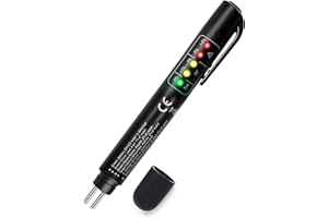 SOMUCH Brake Fluid Tester Pen with 5 LED Indicators, DOT 3/4/5.1 Brake Fluid Moisture Analyzer, Universal Brake Diagnostic Tool for Car Maintenance