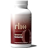 Rho Nutrition Liposomal Berberine Capsules - Ultra High Absorption Supplement – Supports Immune Function, Gut Health and Metabolic and Cardiovascular Health (60 Capsules)