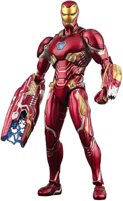 Amazon Co Jp Ql アベンジャーズshfアイアンマンmk50可動人形手モデルおもちゃデスクトップ家の装飾誕生日プレゼント おもちゃ ホーム キッチン