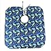 Salon Waterproof Hair Cut Hairdressing Barbers Cape Gown Sea Fish Patterned Barber Styling Cloak for, Blue, Medium