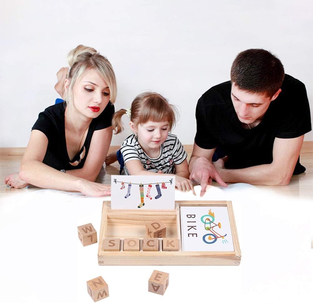3 in 1 spell learning game wooden