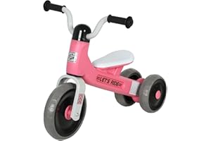 Qaba Baby Balance Bike for 12-36 Months Boys Girls, Toddler Balance Bike with No Pedal, 3 Silence Wheels, Safe Limited Steer,