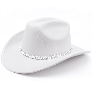 Chapeau Cowboy Western Large Bord – Style Fedora Cuir Suédé Unisexe, Protection Solaire, Costume Cowgirl Homme Femme
