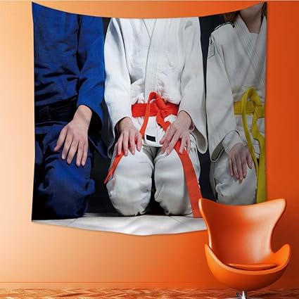 Amazon Com Auraisehome Wall Hanging Tapestries Judo Martial