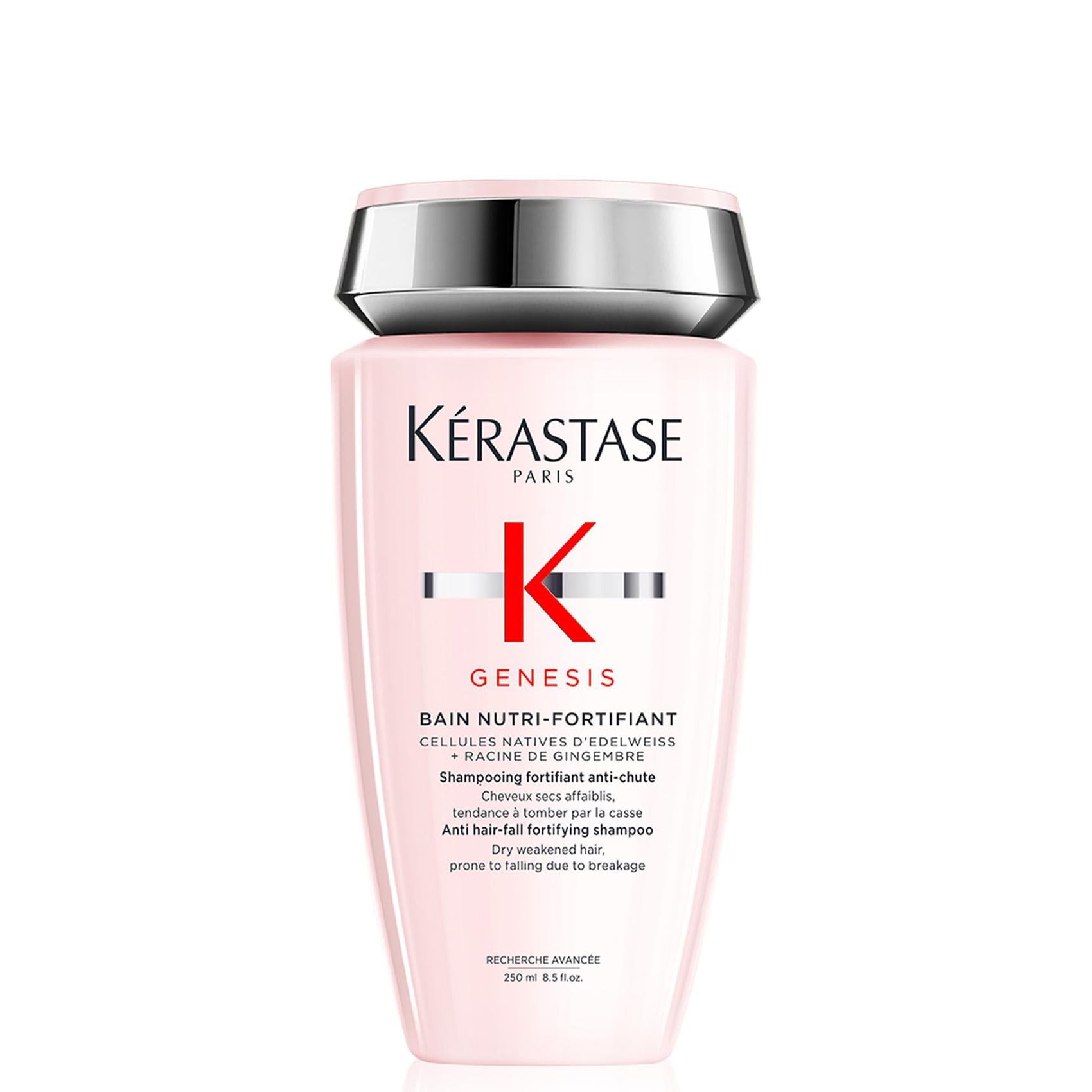 Kérastase Genesis, Nourishing & Fortifying Shampoo, For Weakened hair, With Ginger Root & Edelweiss Flower, Bain Nutri-Fortifiant, 250ml