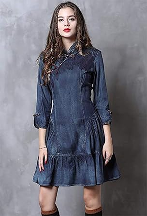 classy denim dress