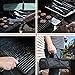 New Stainless Steel BBQ Grill Tools Set - 5 Piece Grilling Tool Accessories Barbecue Kit W/Carry Bag and Silicone BBQ Mat