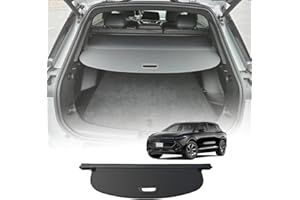 VeCarTech Retractable Cargo Cover Compatible with Chevrolet Equinox EV 2025 2024 Shielding Security Shade Privacy Screen Luggage Cargo Organizers