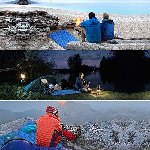 EVOLAND Ultralight Sleeping Pad for Camping, Inflatable Lightweight Compact Camping Sleeping Air Pads with Pillow for Backpacking, Hiking - Thumbnail 4