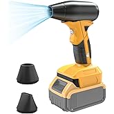 Mini Jet Dry Blower for Dewalt 20V Battery with Brushless Motor Handheld Jet Fan with 4 Gears Adjustable for Garages Sawmill Home Workshop Car Cleaning (No Battery)