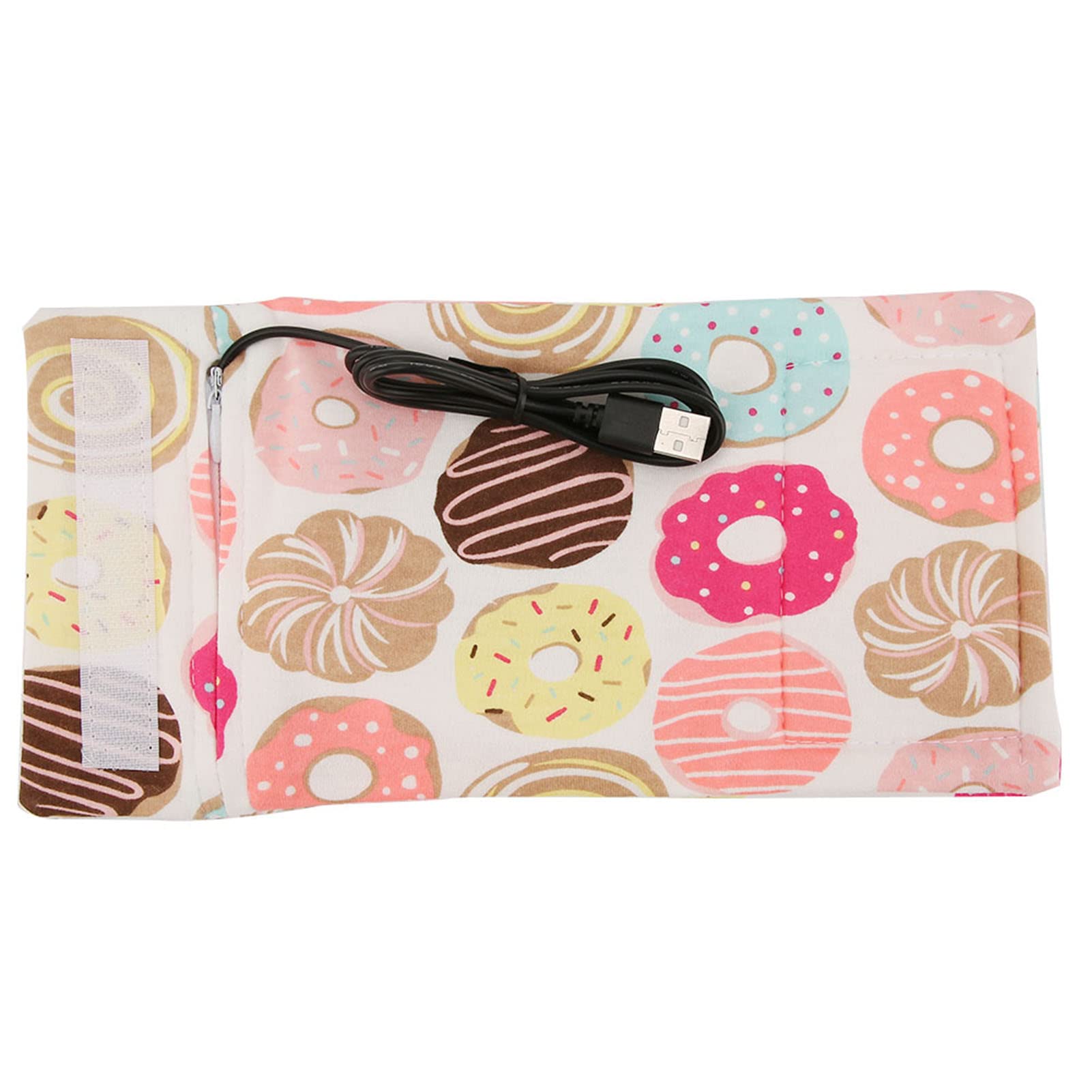 Ejoyous USB Baby Bottle Warmer, Baby Bottle Warmer Cover Keep Baby Bottle Warm Voltage 5V, Current 1A to 2A 28cm*13cm*1cm(Donut)