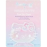 The Crème Shop x Hello Kitty Feel So Clear Printed Essence Sheet Mask, Clarifying and Hydrating Face Mask with Tea Tree and Hyaluronic Acid - 50th Year Anniversary Limited Edition