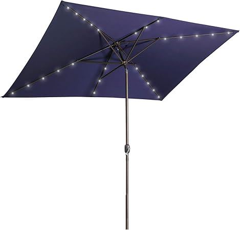 10 ft patio umbrella with solar lights