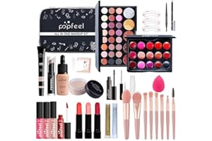 WASAIGGON Makeup Kit All In One Makeup Kit,Multipurpose Makeup Set Full Makeup Essential Starter Kit for Beginners or Pros Makeup Gift Set for Women Full Kit (04-31Pcs makeup)