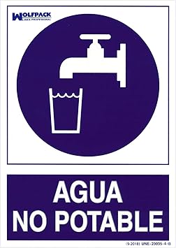 Wolfpack 15050954 Cartello Acqua Non Potabile 30 X 21 Cm Amazon It Fai Da Te