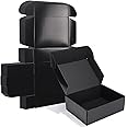 ZBEIVAN 12x9x4 Black Small Shipping Boxes, 20 Packs Corrugated Cardboard Mailer Boxes for Packaging Small Business Mailing Gifts Wrap Boxes with Lids