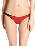 ASICS Women's Kanani Bikini Bottom, Medium, Red/Black