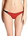 ASICS Women's Kanani Bikini Bottom, Medium, Red/Black