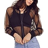 mesh zip up jacket