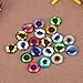 Whitelotous 20Pcs Glass Safety Eyes Craft Dinosaur Eyeballs Gem Decor for Doll Puppet Plush Animal(20mm)