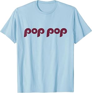 Funny Pop Pop Philadelphia Baseball Grandpa T-Shirt