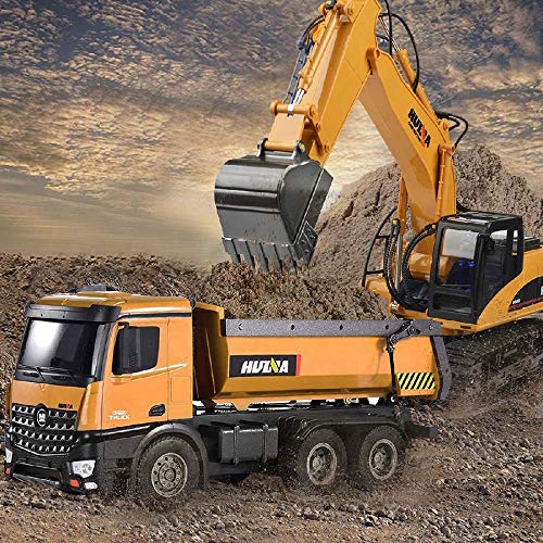 Hging ENGINEERING Dump-LKW-Fernbedienung Auto 1/14 Scale-Muldenkipper, 10-Kanal-Upgrade volle funktionale Baufahrzeuge… – Bild 6